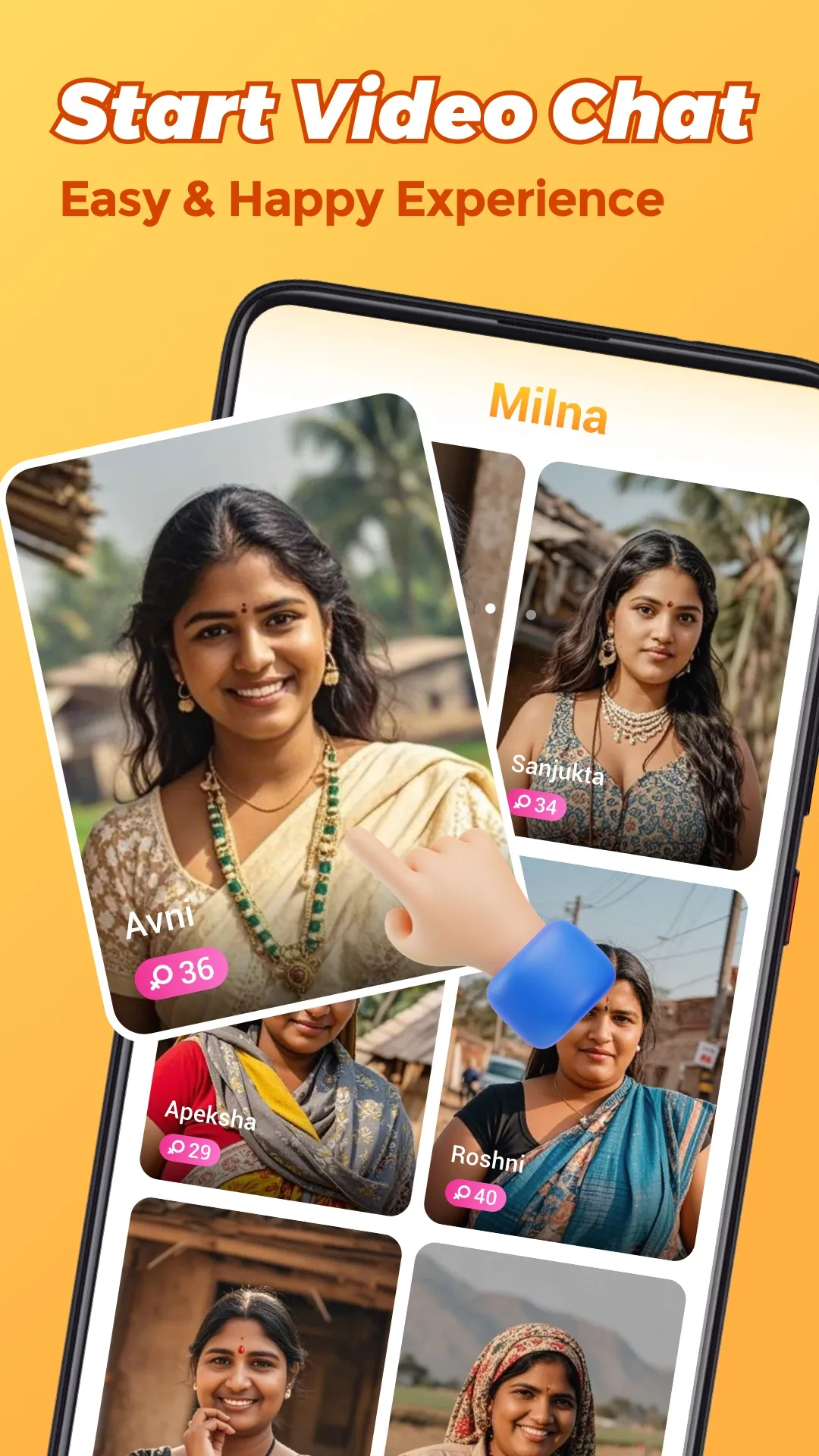Milna: Video Call, Cam, Friend | Indus Appstore | Screenshot