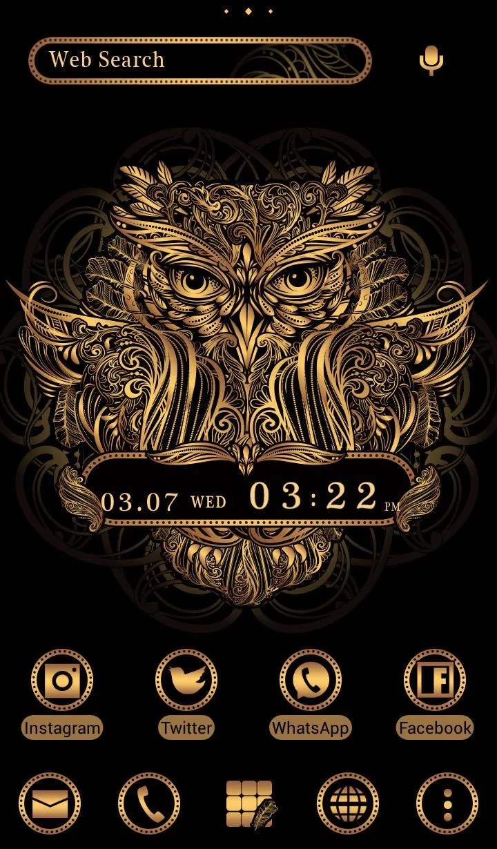 Golden Owl Theme | Indus Appstore | Screenshot