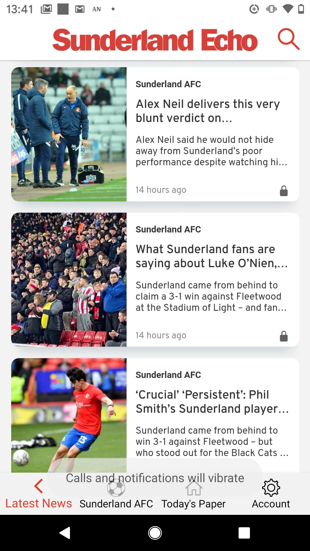 The Sunderland Echo Newspaper | Indus Appstore | Screenshot