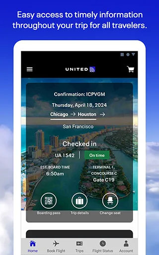 United Airlines | Indus Appstore | Screenshot