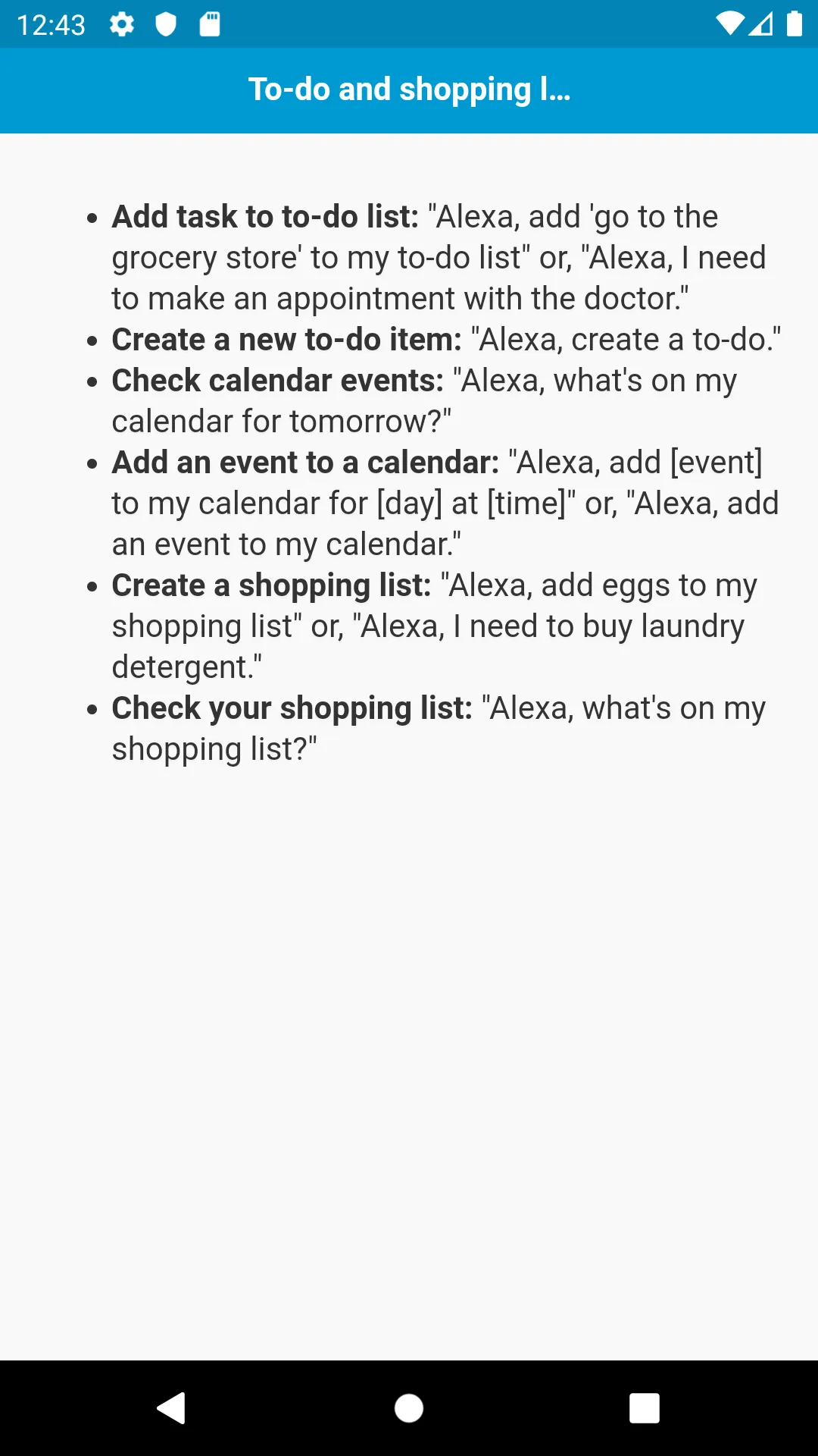 Commands for Echo Dot | Indus Appstore | Screenshot