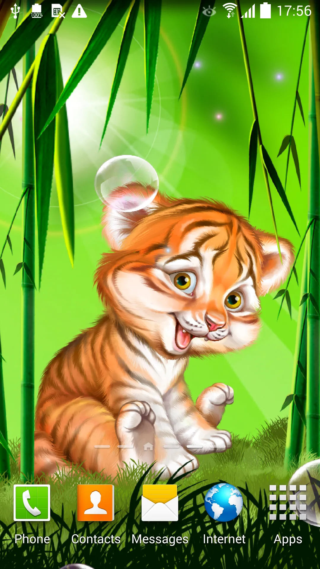 Cute tiger cub live wallpaper | Indus Appstore | Screenshot