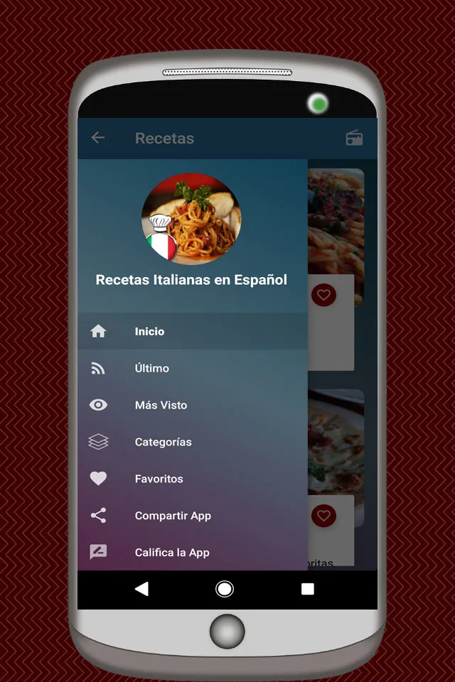 Recetas Italianas en Español | Indus Appstore | Screenshot