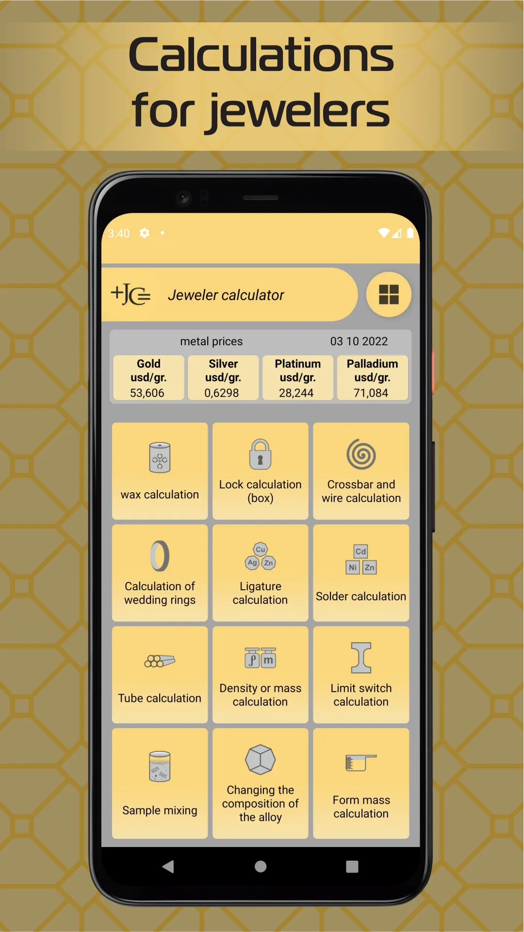 Jeweler Calculator | Indus Appstore | Screenshot