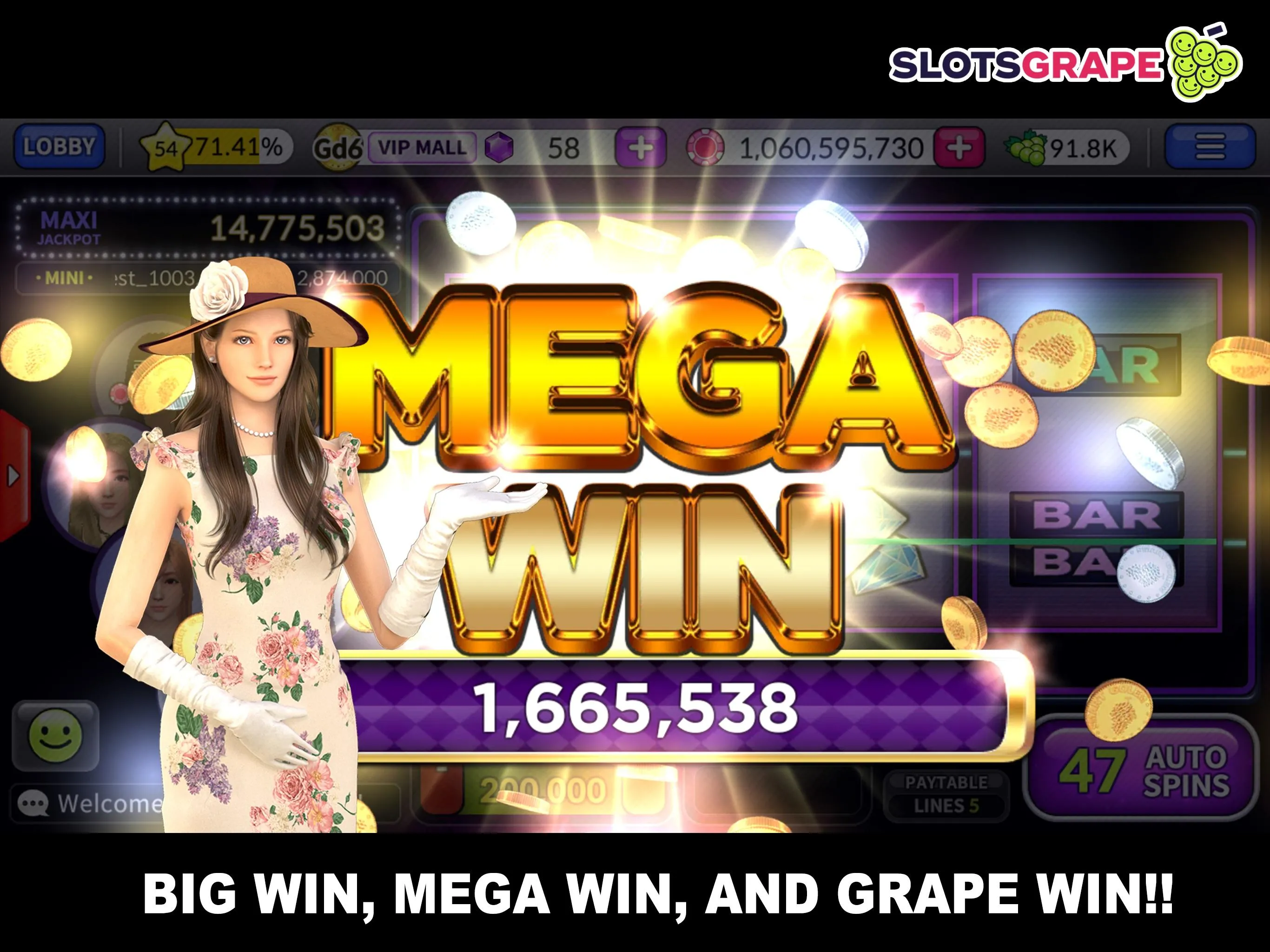 SLOTS GRAPE - Casino Games | Indus Appstore | Screenshot