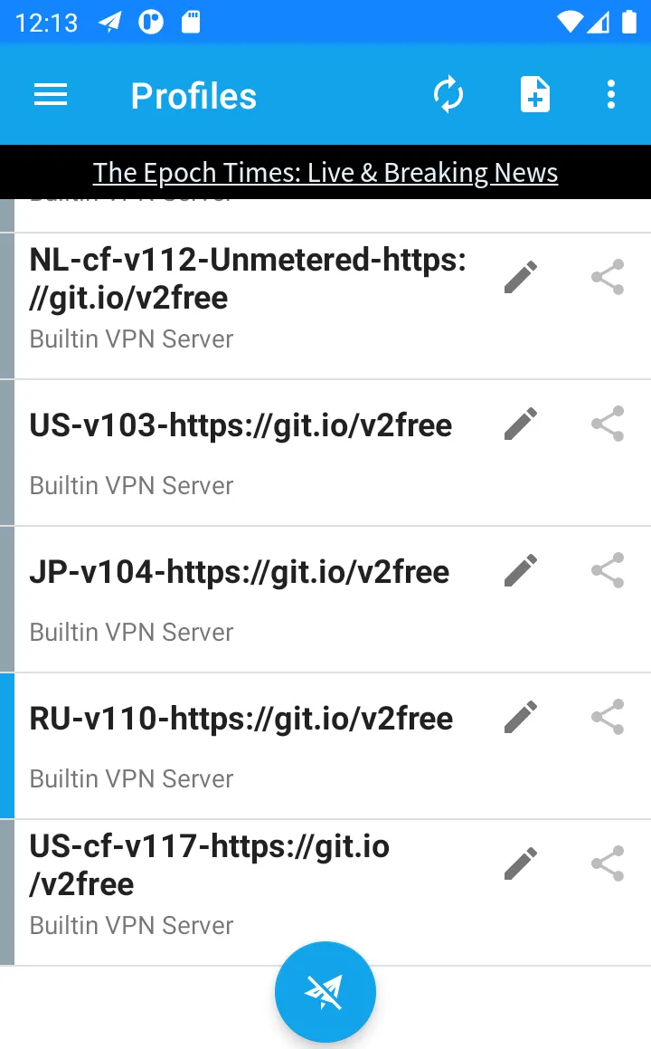 V2ray VPN-unmetered fast VPN | Indus Appstore | Screenshot