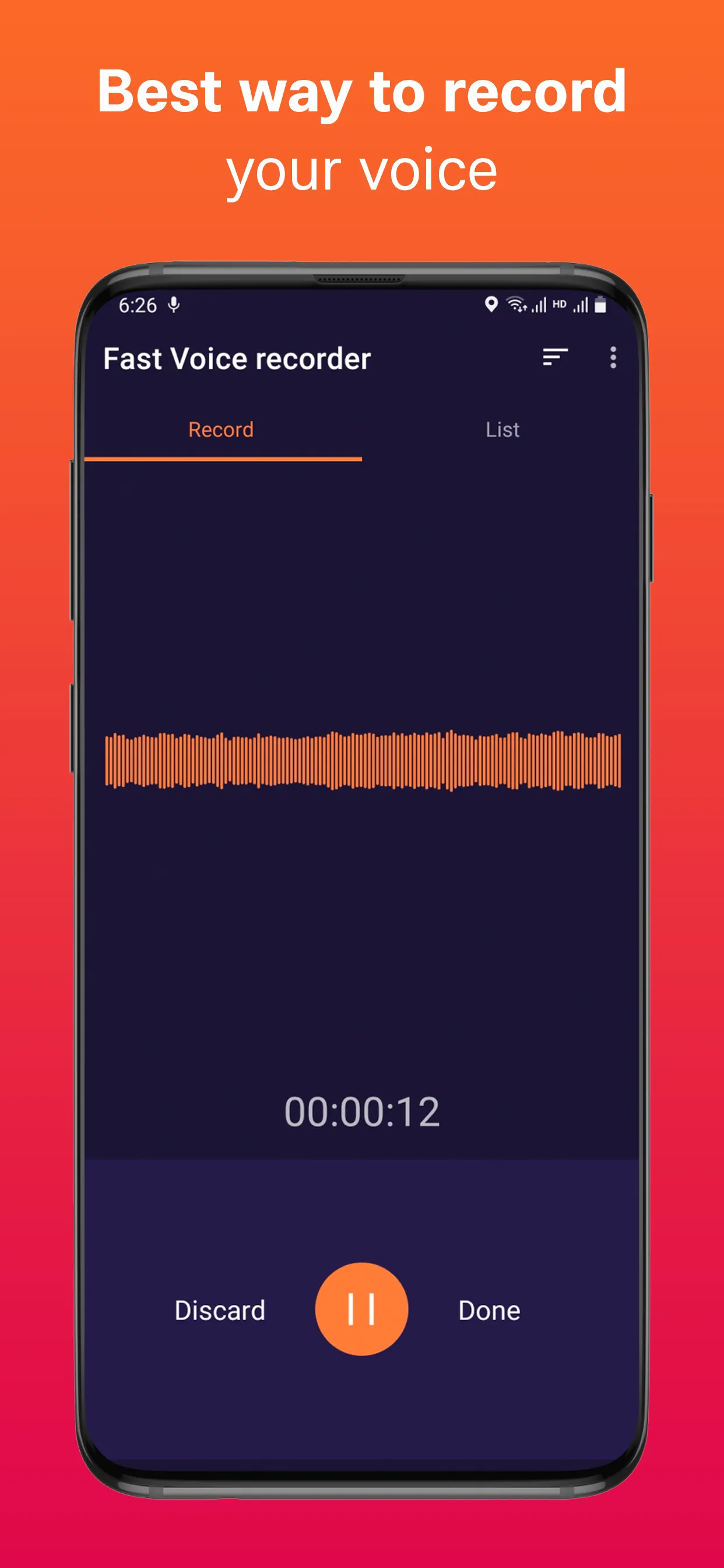 Fast Voice Recorder | Indus Appstore | Screenshot