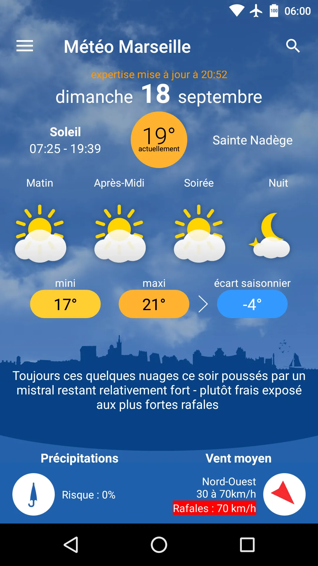 Météo Marseille | Indus Appstore | Screenshot