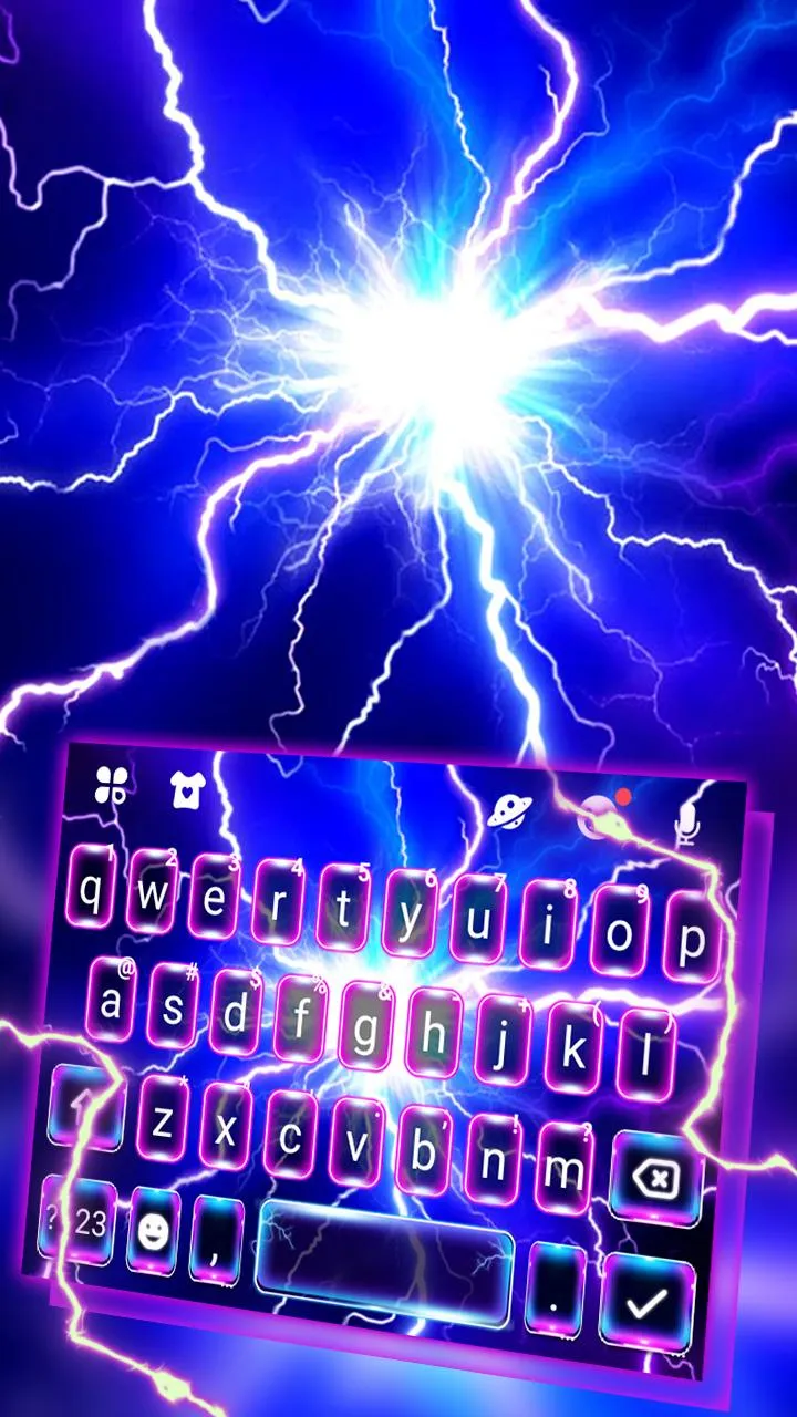 Flash Lightning Keyboard Theme | Indus Appstore | Screenshot