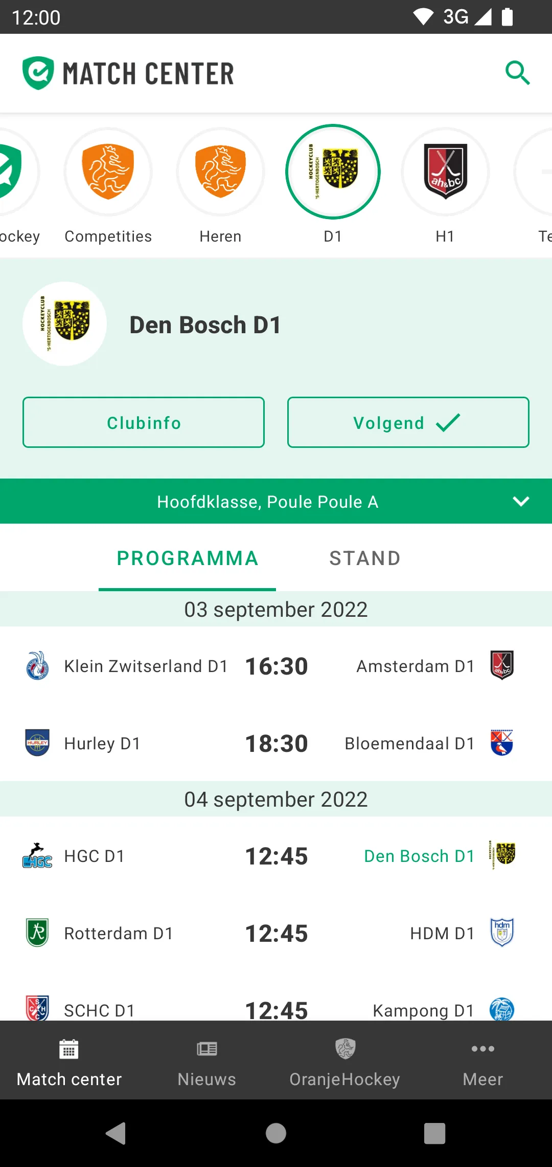 hockey.nl | Indus Appstore | Screenshot