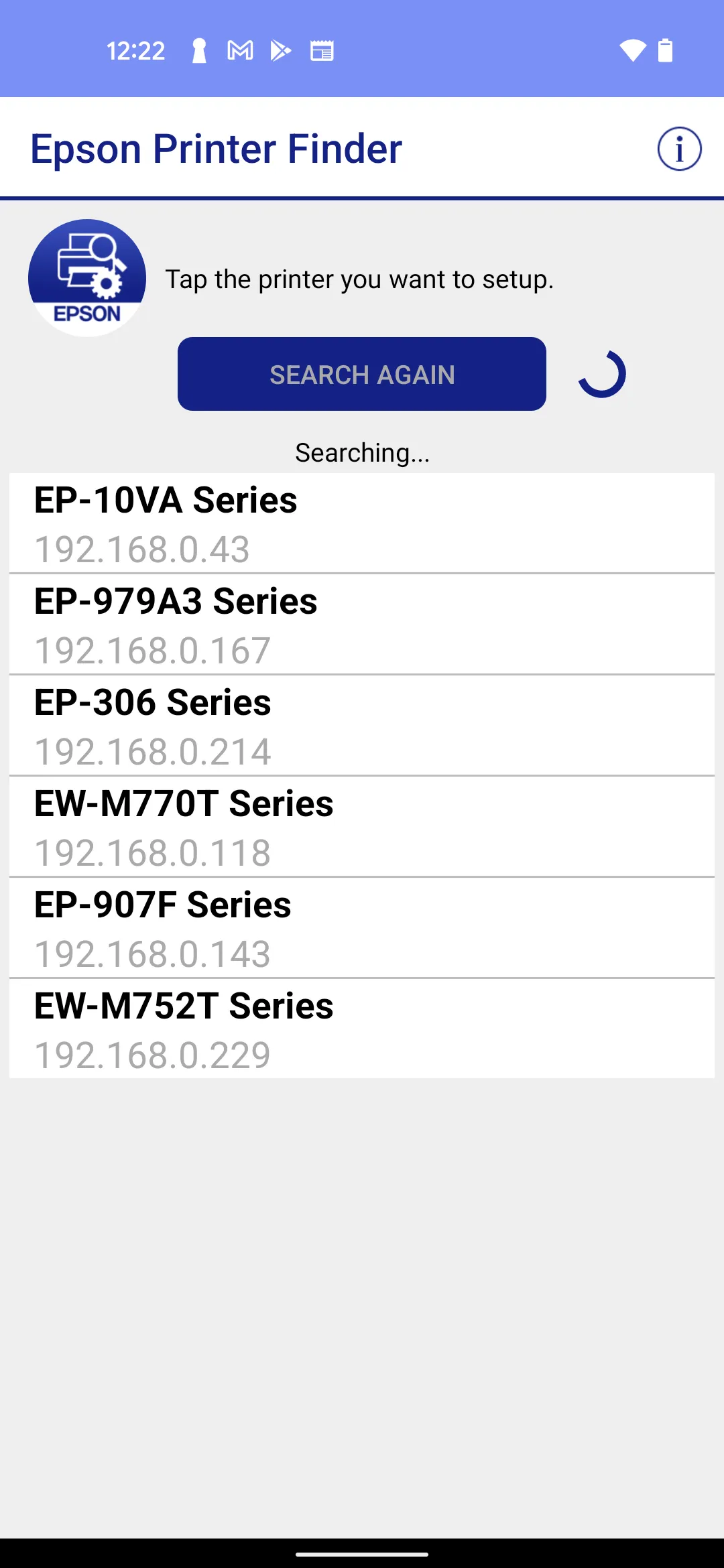 Epson Printer Finder | Indus Appstore | Screenshot