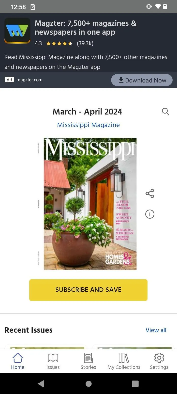 Mississippi Magazine | Indus Appstore | Screenshot