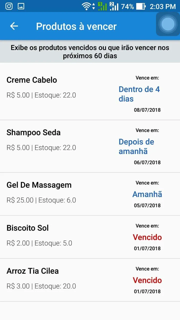 Controle de Estoque e Vendas | Indus Appstore | Screenshot