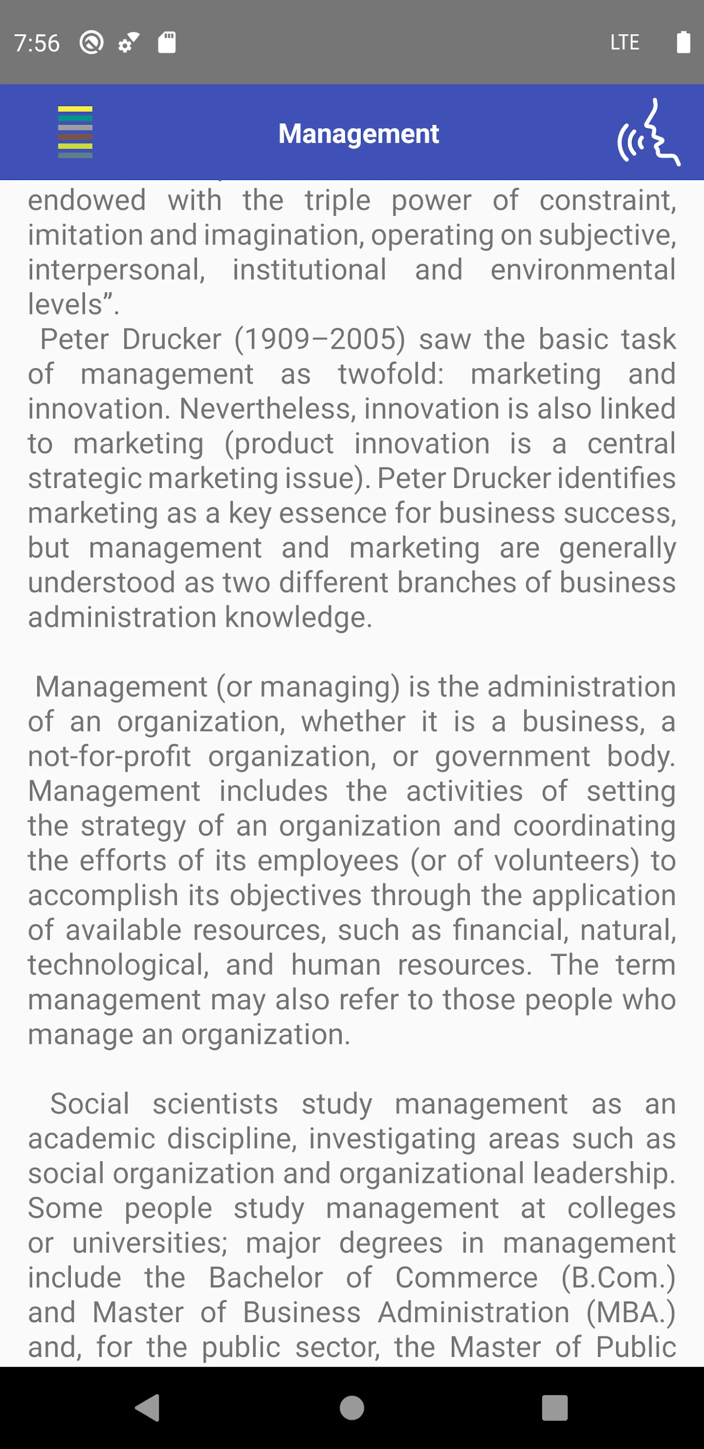 Management Fundamentals | Indus Appstore | Screenshot