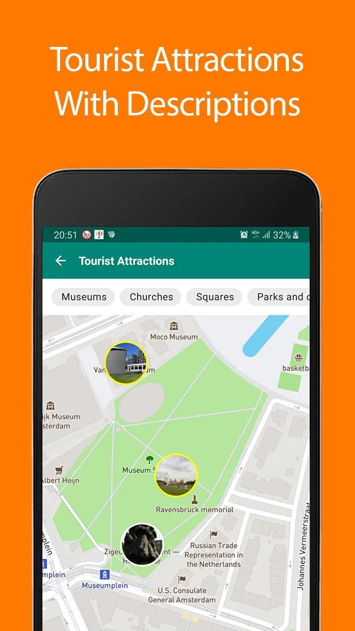 Amsterdam Offline Map and Trav | Indus Appstore | Screenshot