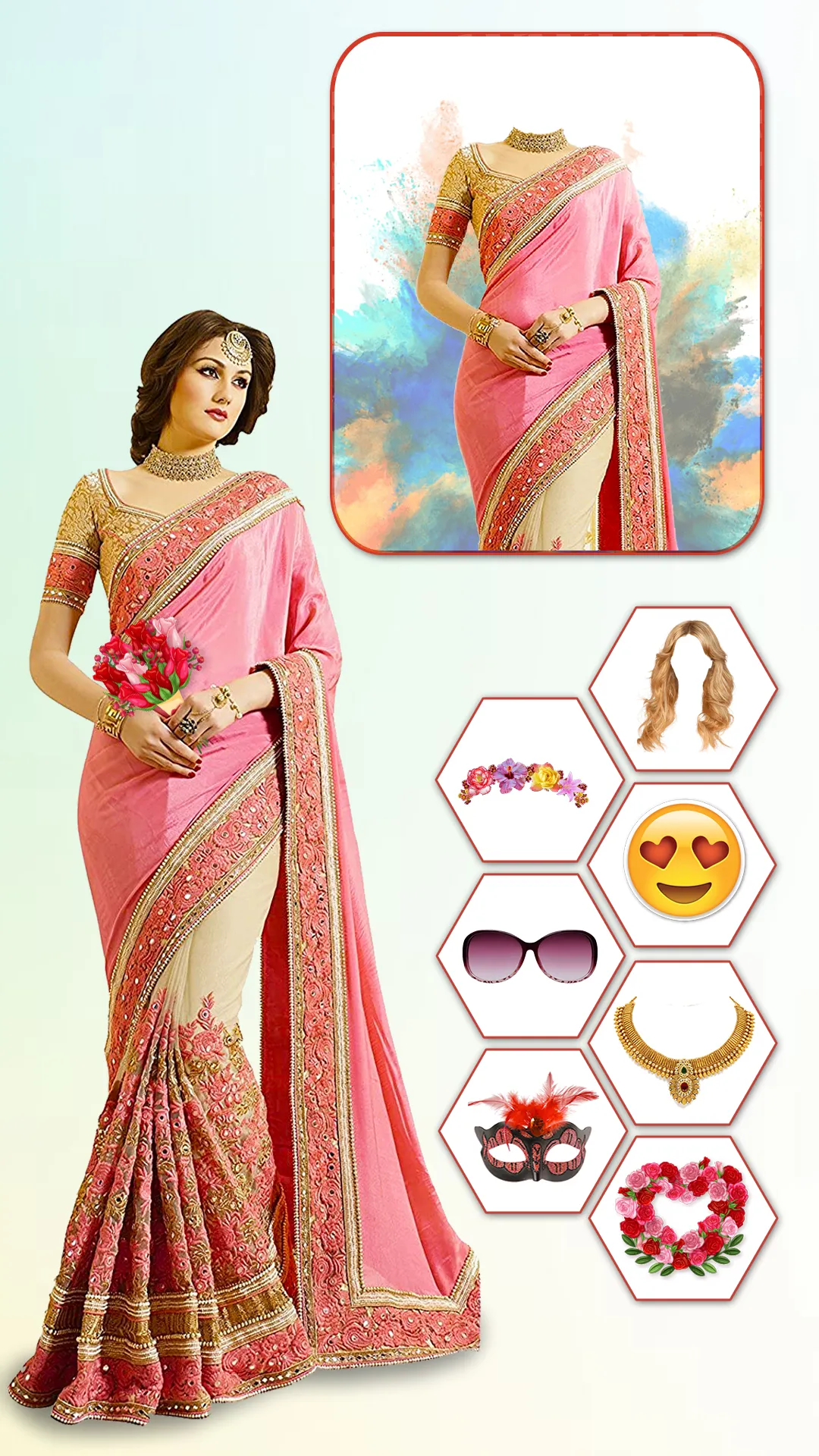 Women Fashion Saree Photo Suit | Indus Appstore | Screenshot