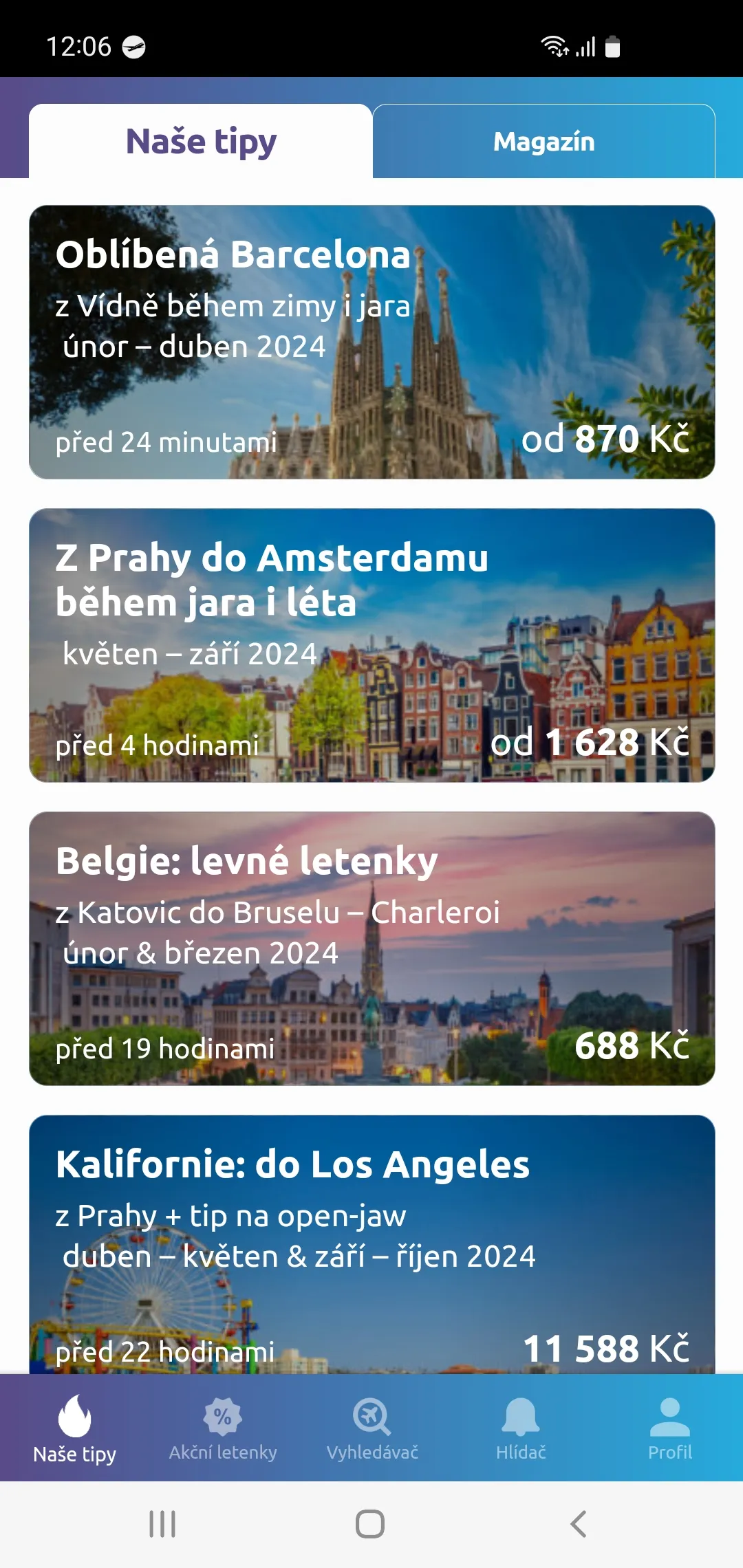 Zaletsi.cz - levné letenky | Indus Appstore | Screenshot