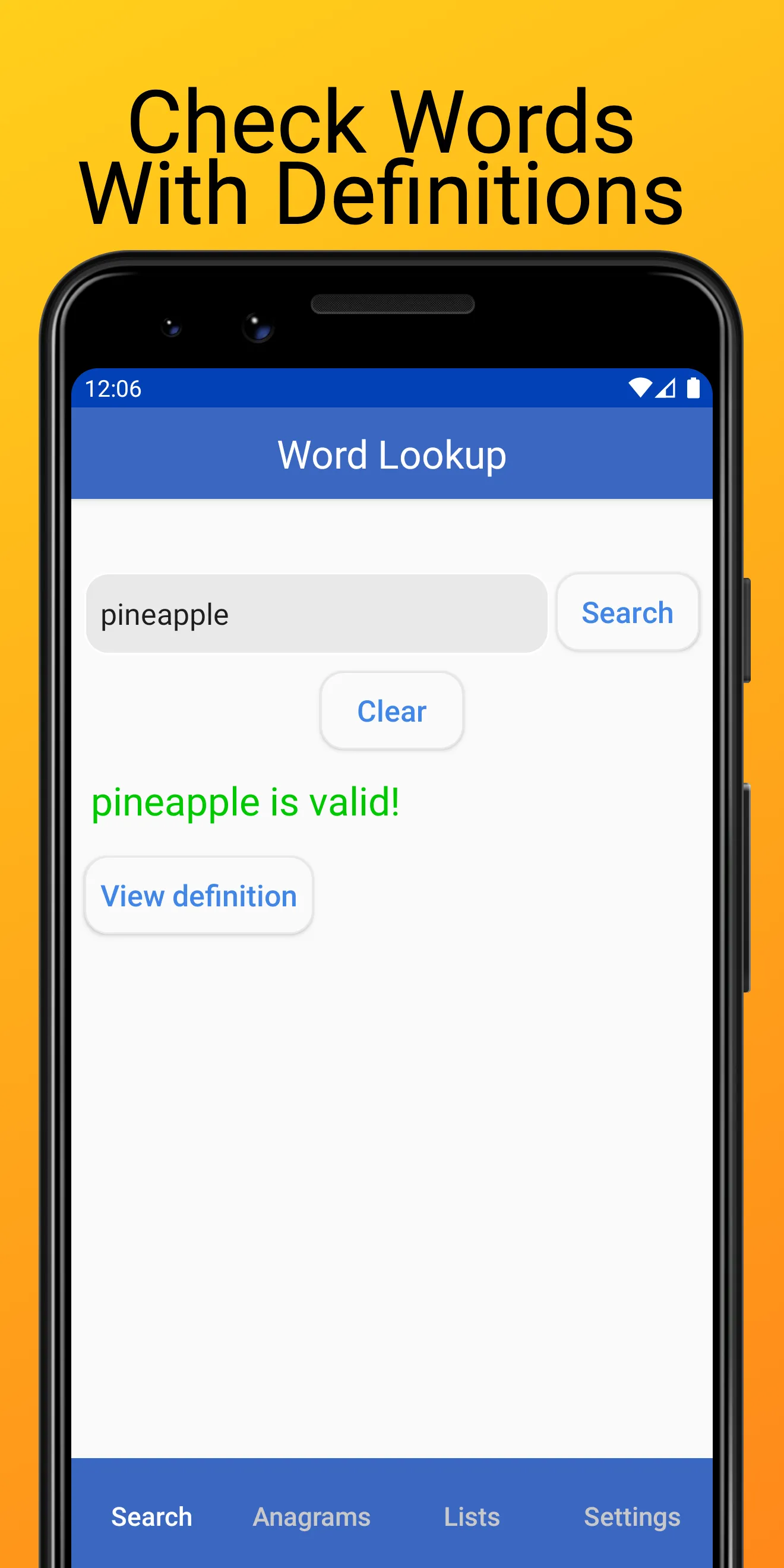 Word Checker (for Scrabble) | Indus Appstore | Screenshot