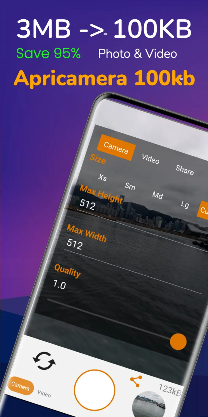 Reduce Camera Apricamera 100kb | Indus Appstore | Screenshot