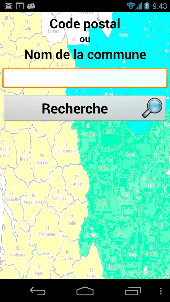 Codes postaux France | Indus Appstore | Screenshot