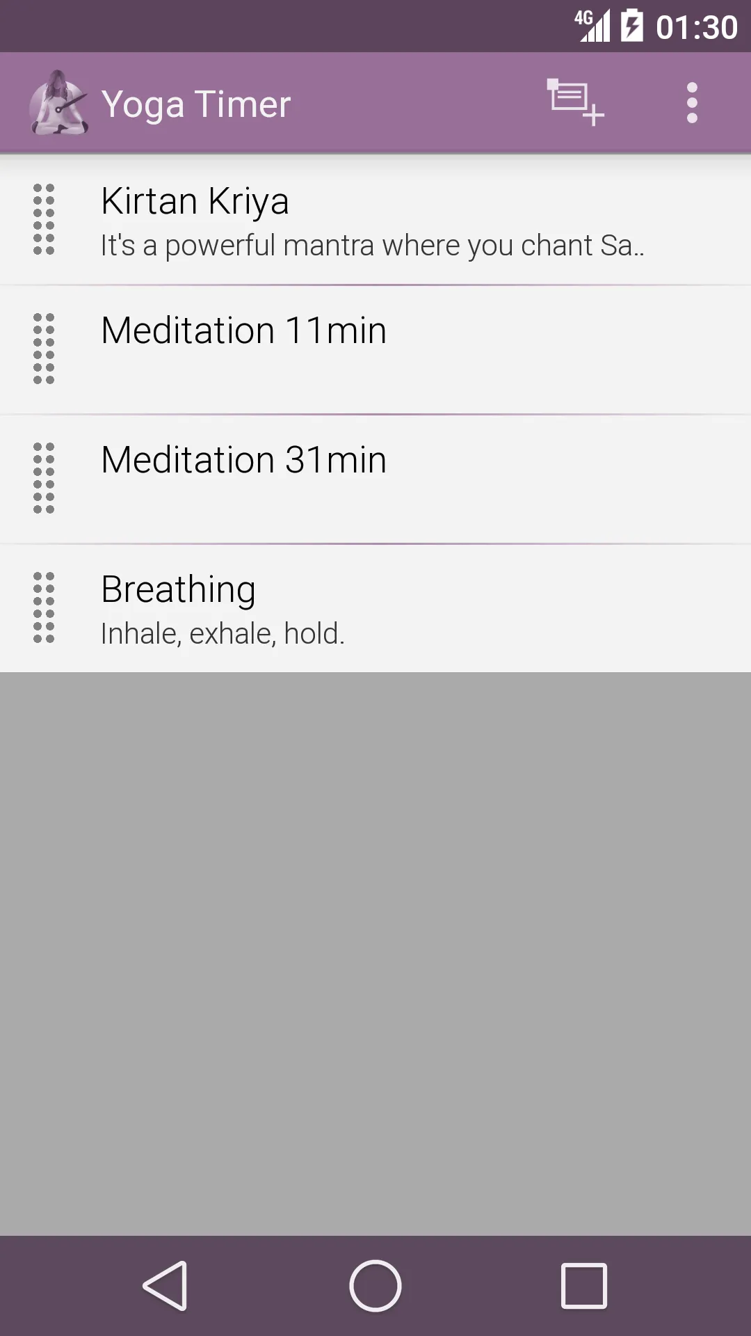 Yoga Timer | Indus Appstore | Screenshot