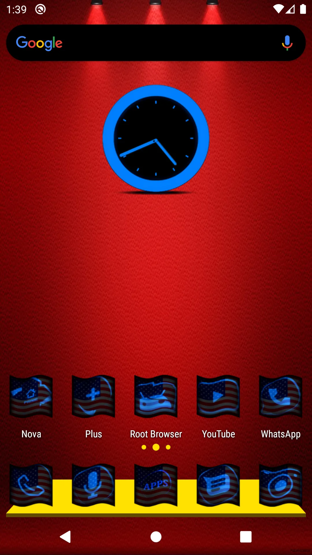 Usa Flag Blue Icon Pack | Indus Appstore | Screenshot