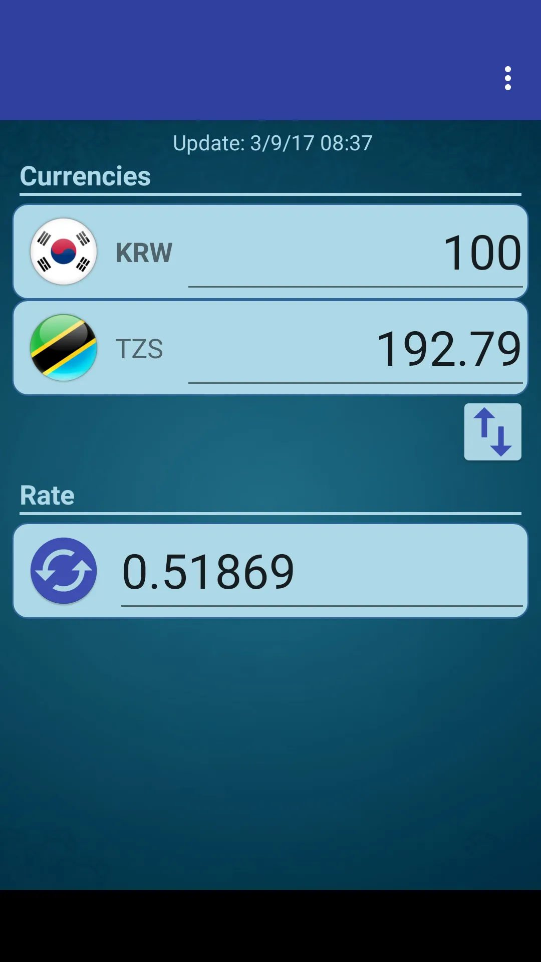 KRW Won x Tanzanian Shilling | Indus Appstore | Screenshot