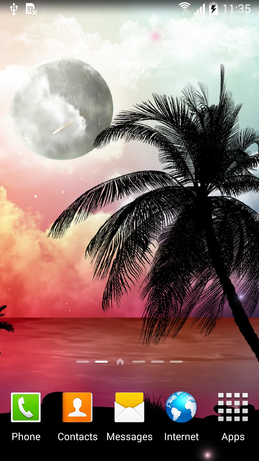 Tropical Night Live Wallpaper | Indus Appstore | Screenshot