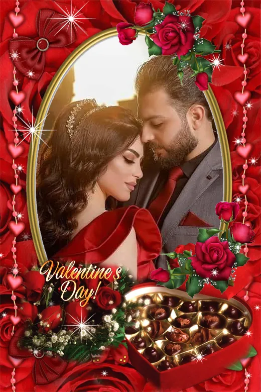 Valentine's Photo Frame 2024 | Indus Appstore | Screenshot