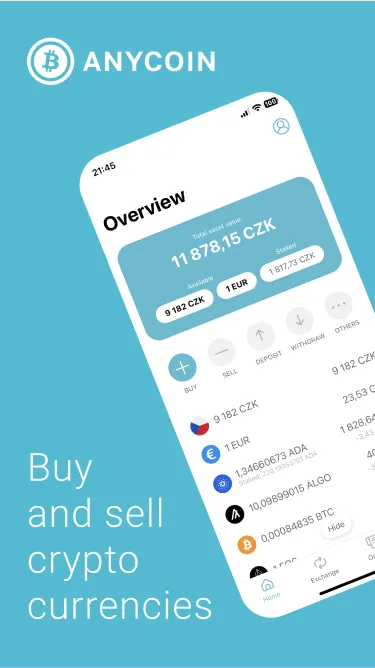 Anycoin.cz: Crypto exchange | Indus Appstore | Screenshot