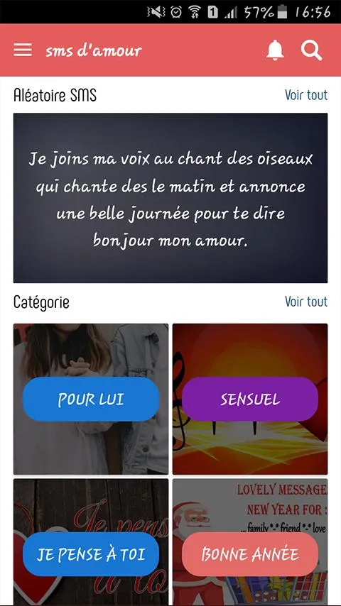 sms d'amour touchants 2025 | Indus Appstore | Screenshot