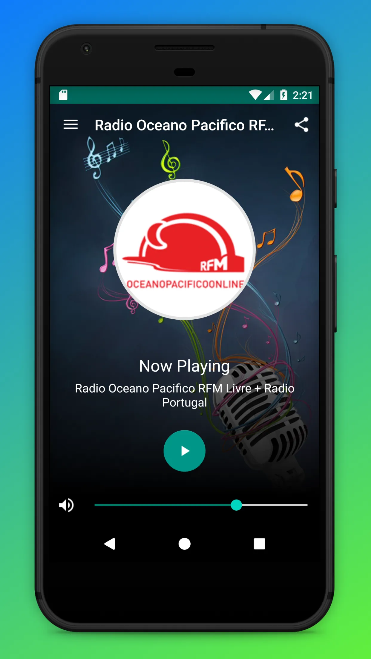 Oceano Pacifico RFM Rádio App | Indus Appstore | Screenshot