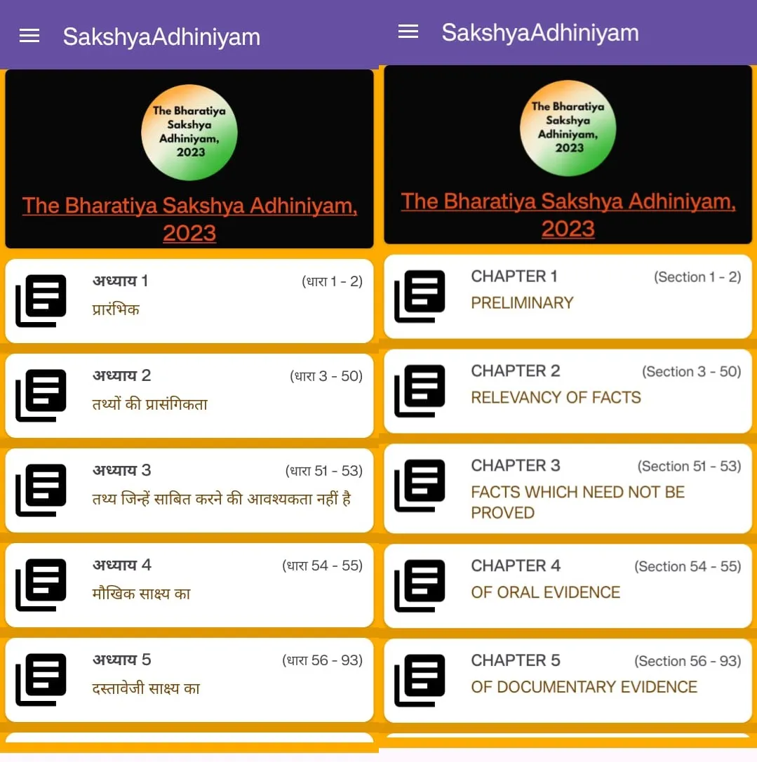 BSA-Bharatiya Sakshya Act-2023 | Indus Appstore | Screenshot