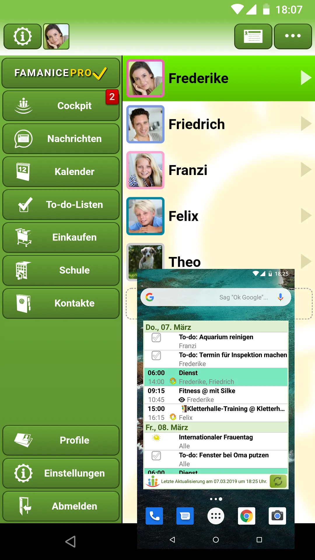 FAMANICE - Familienkalender | Indus Appstore | Screenshot