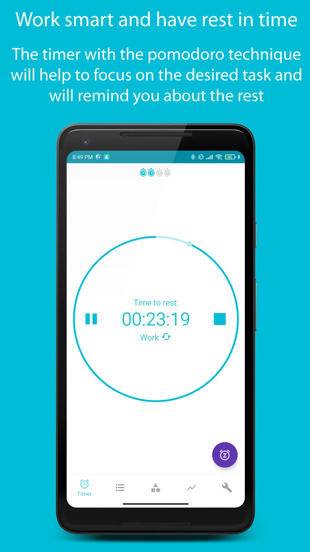 Work Rest:Focus Pomodoro Timer | Indus Appstore | Screenshot