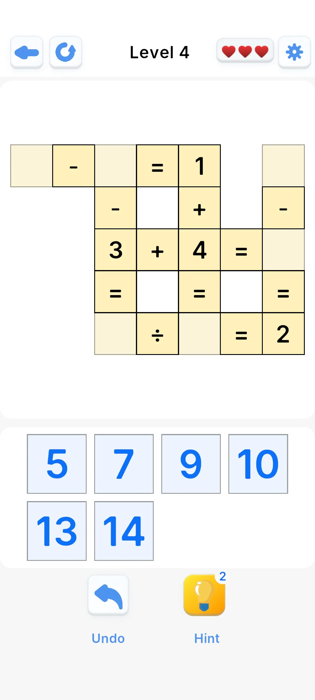 Maths Puzzle - CrossMaths | Indus Appstore | Screenshot