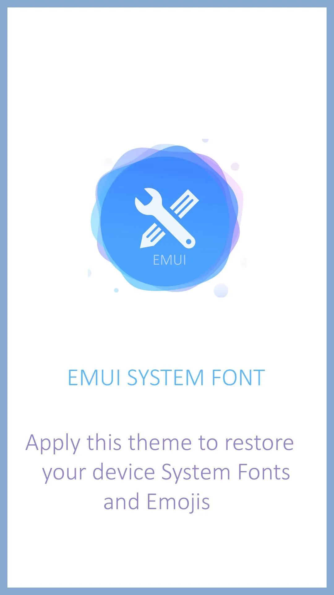 Font and Emoji Reset for EMUI | Indus Appstore | Screenshot