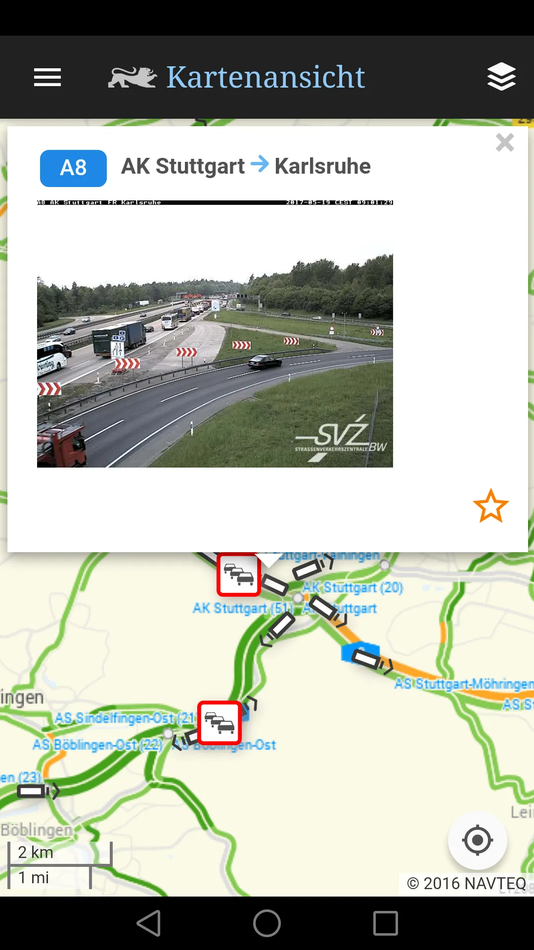 VerkehrsInfo BW | Indus Appstore | Screenshot