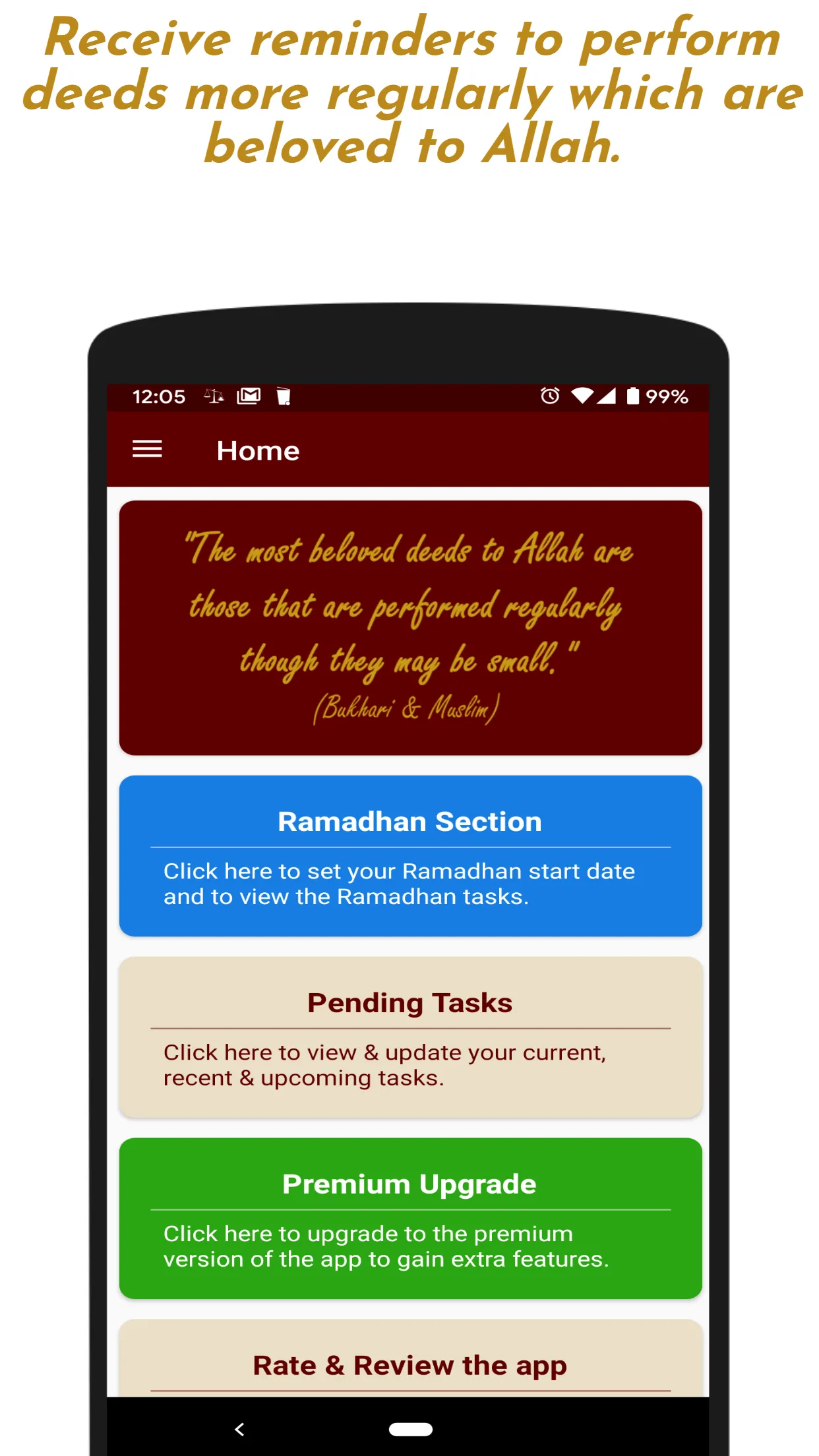 Build Your Deeds: Islamic App, | Indus Appstore | Screenshot