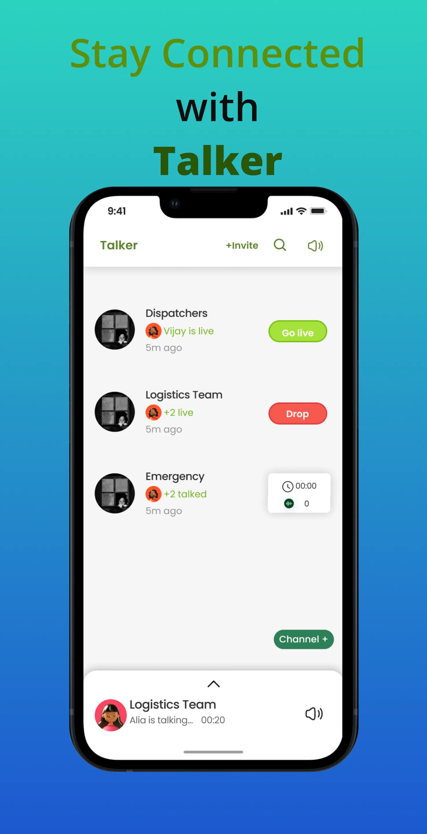 Talker PTT Walkie Talkie | Indus Appstore | Screenshot