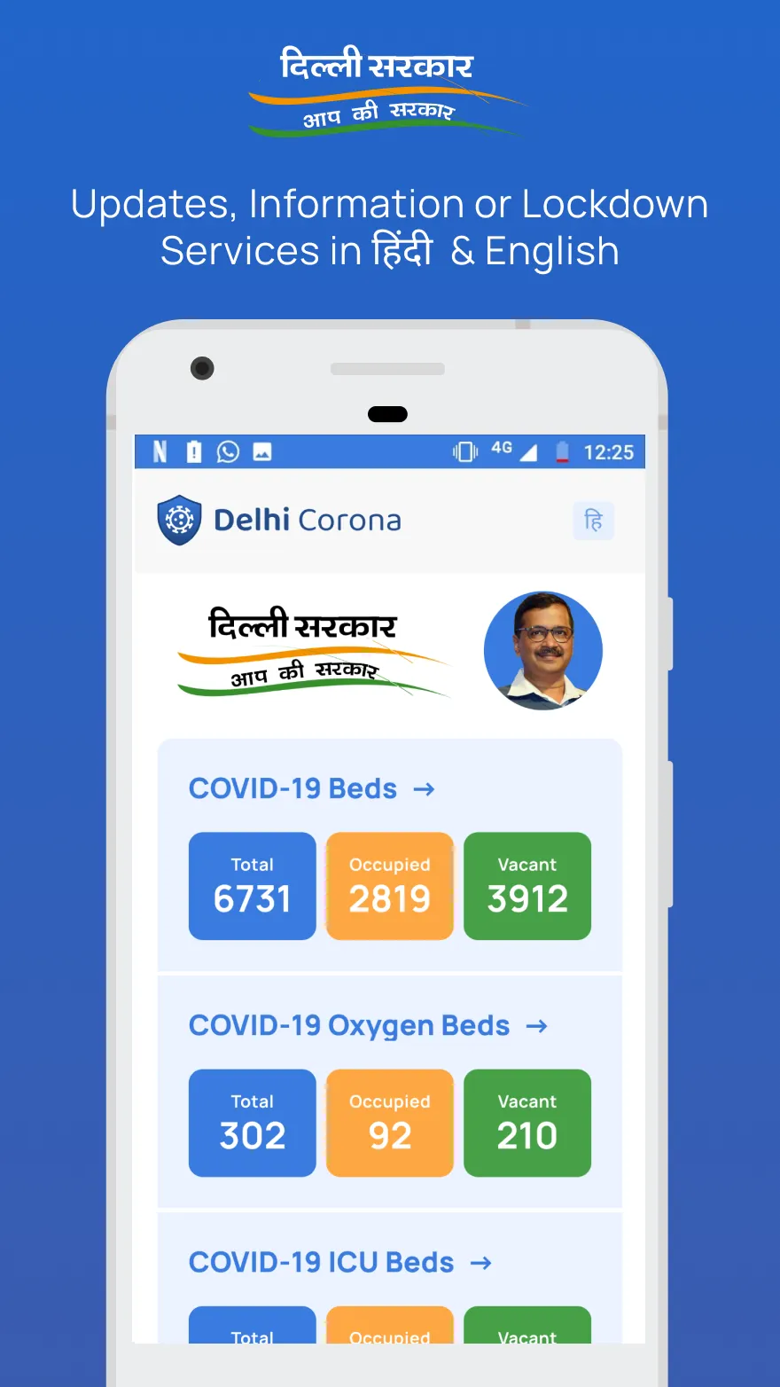 Delhi Corona | Indus Appstore | Screenshot