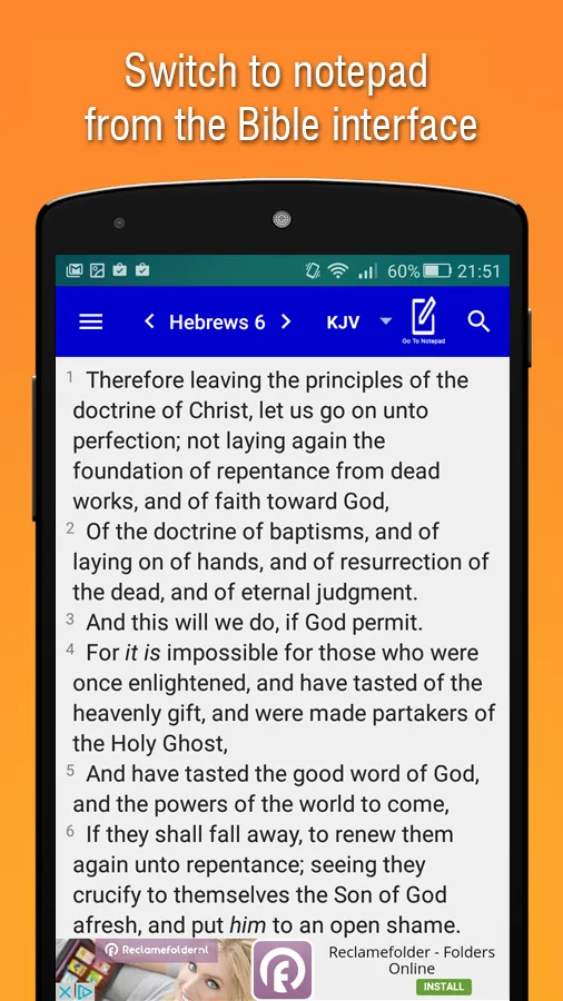 Offline Bible- Bible Notebook | Indus Appstore | Screenshot