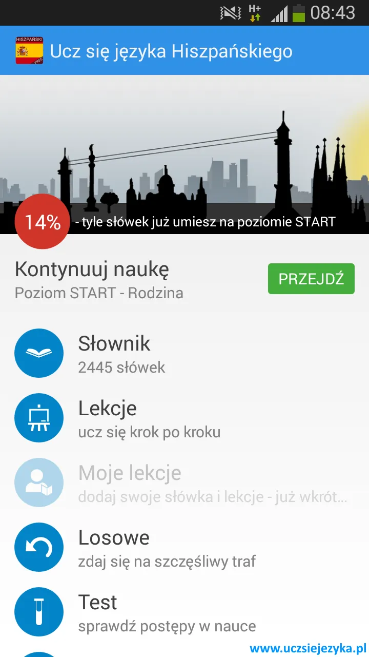 Hiszpański - Ucz się języka | Indus Appstore | Screenshot