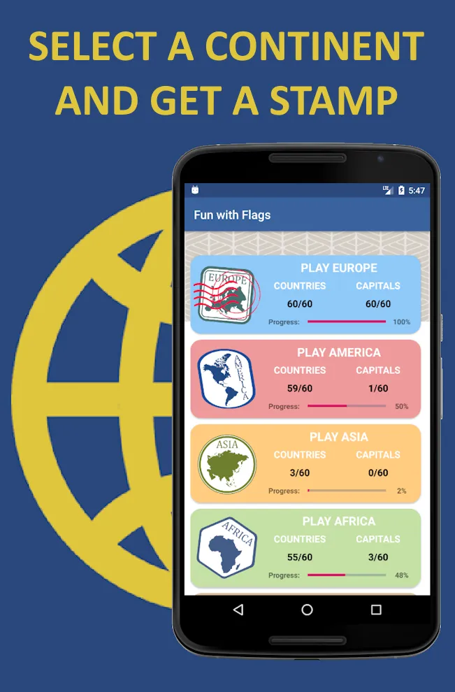 Fun with flags - Quiz game | Indus Appstore | Screenshot