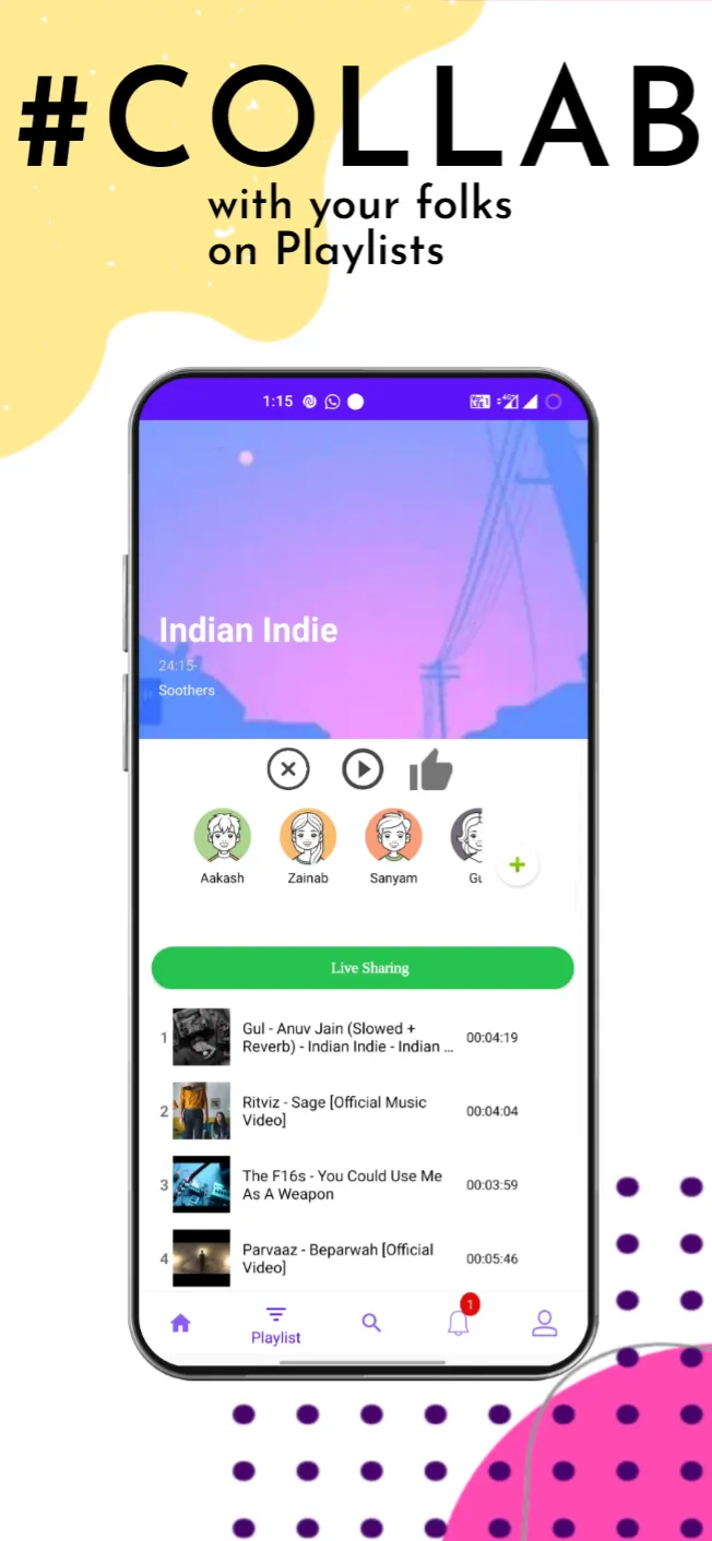 Vibin: Share Music & Connect | Indus Appstore | Screenshot