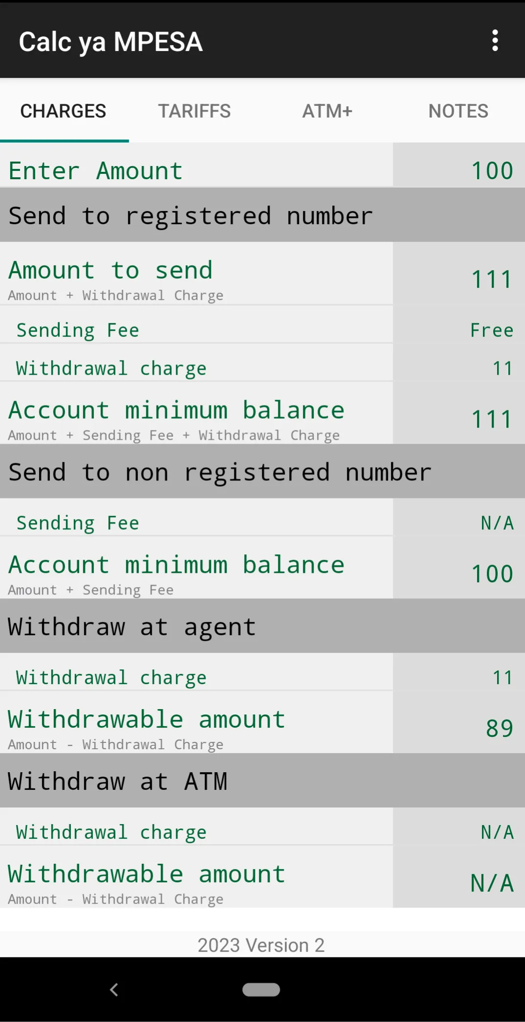 Calc ya MPESA | Indus Appstore | Screenshot