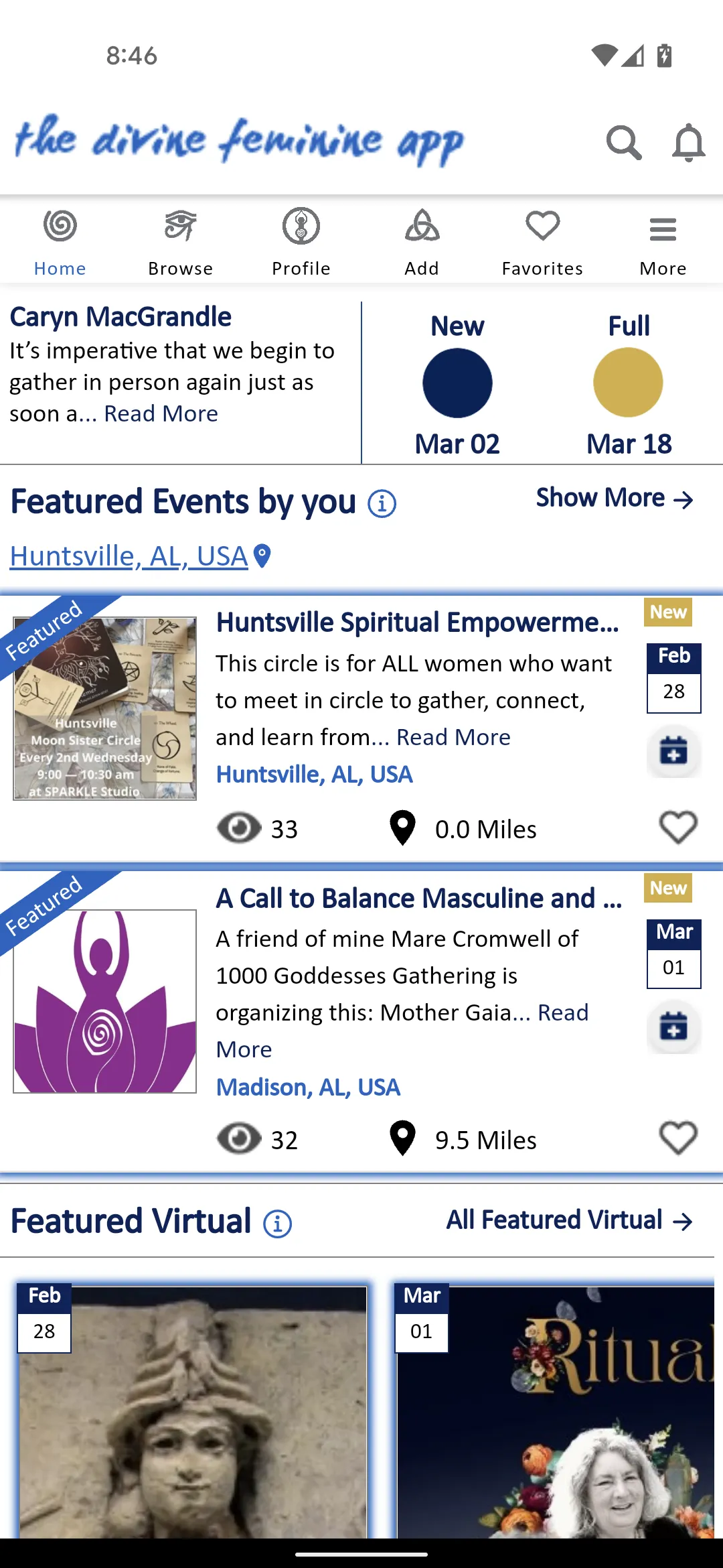 The divine feminine app | Indus Appstore | Screenshot