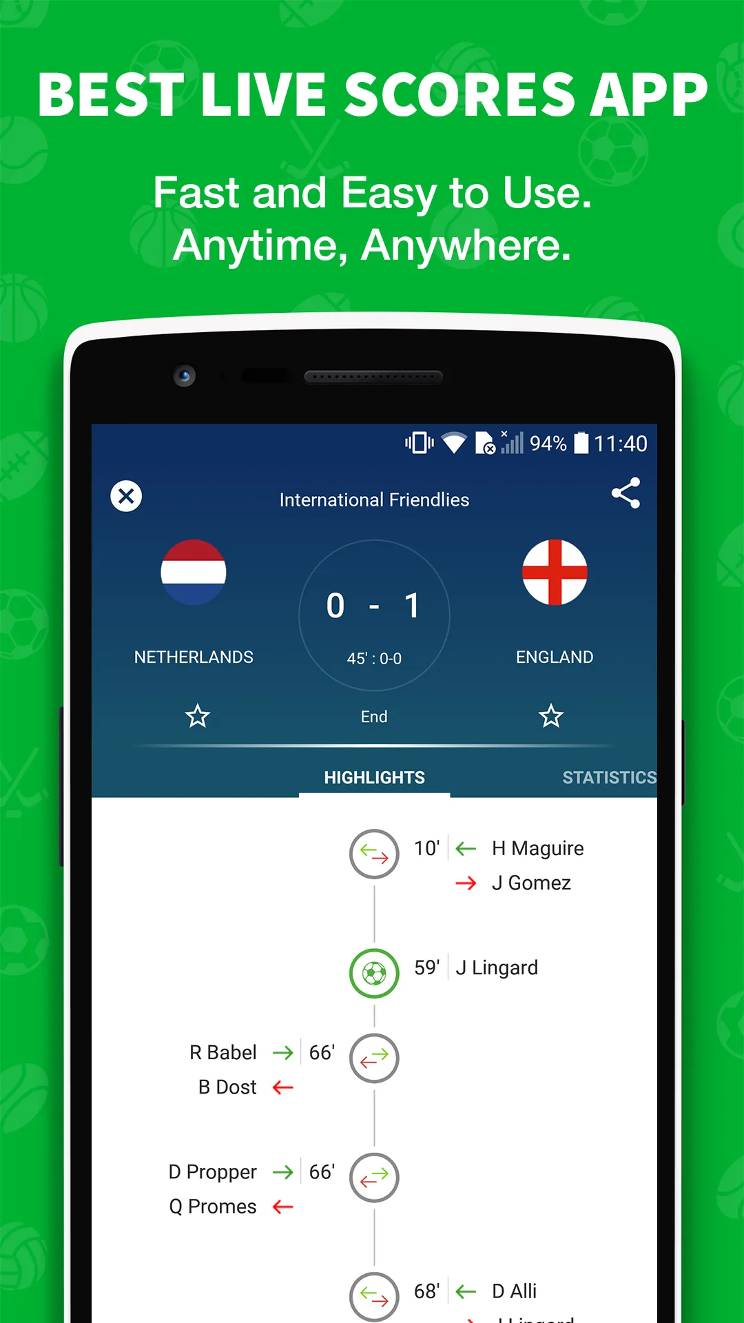 Skores - Live Scores | Indus Appstore | Screenshot