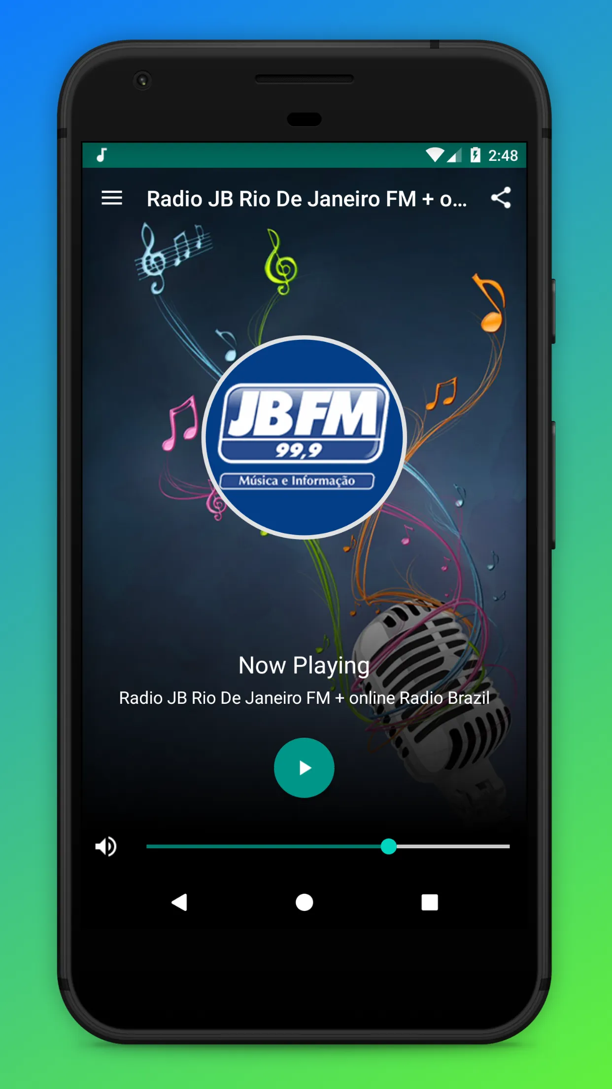 Radio JB FM 99.9 Rio de Janeir | Indus Appstore | Screenshot