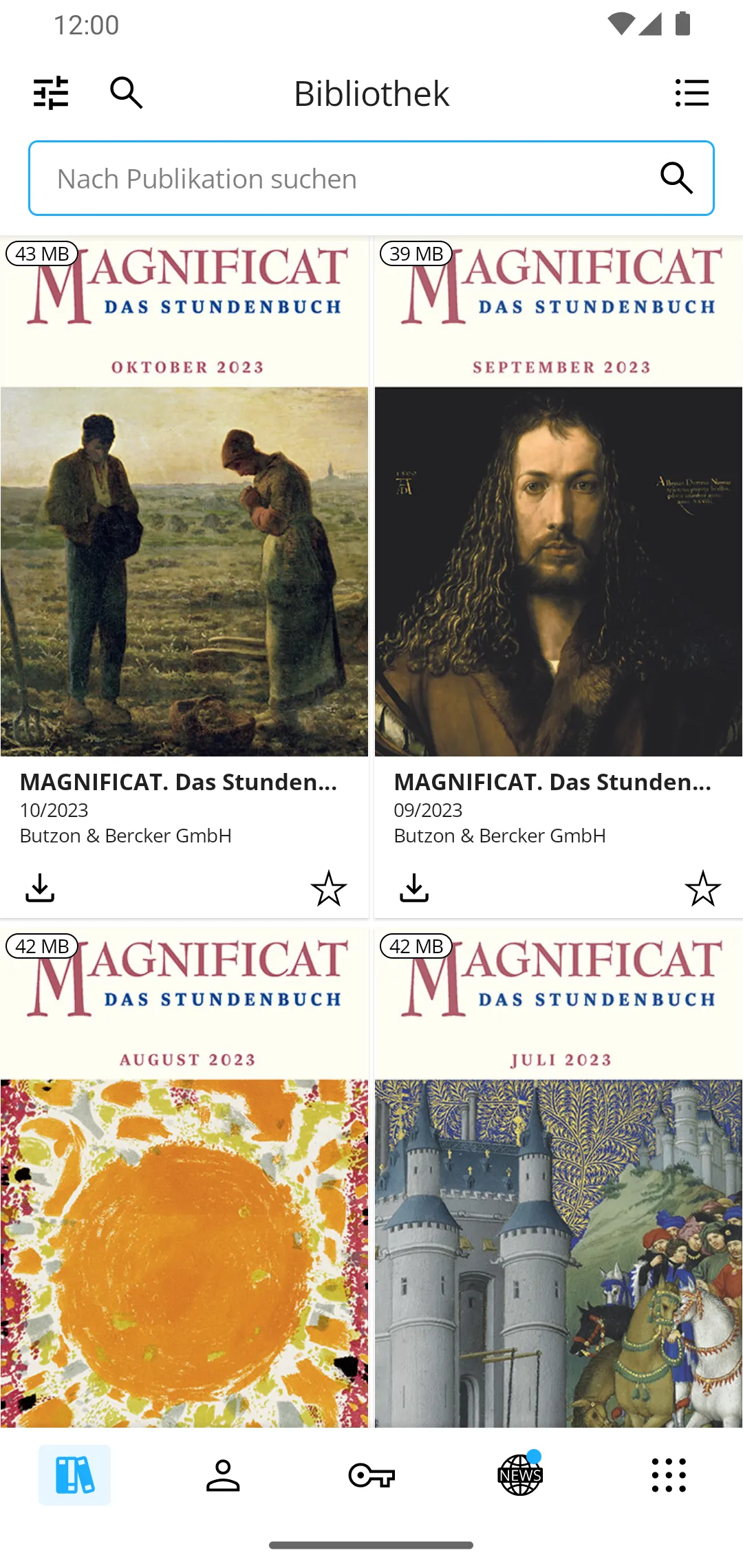 MAGNIFICAT (deutsche Ausgabe) | Indus Appstore | Screenshot